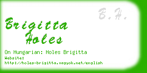 brigitta holes business card